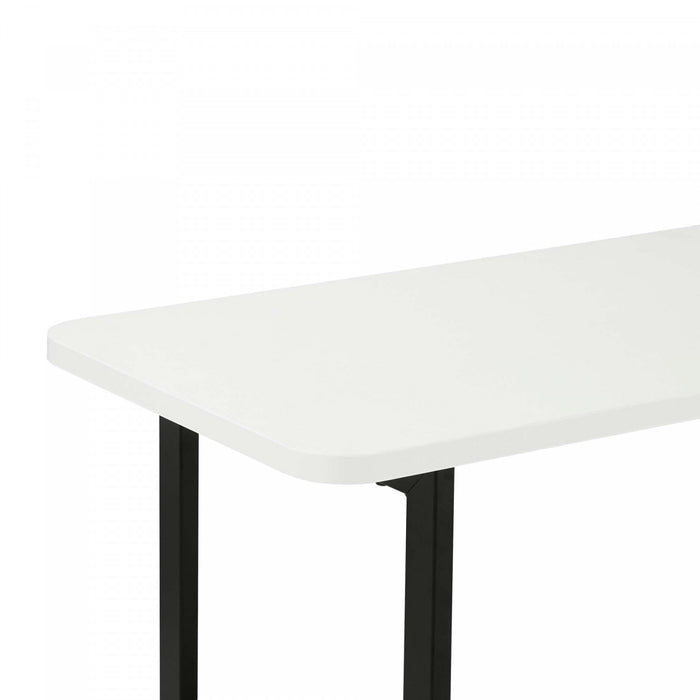 Celine Contemporary Modern 71\" Console Table in White (2-Shelf)