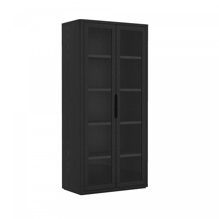 Rivington Modern 38\" Bookcase Cabinet in Black