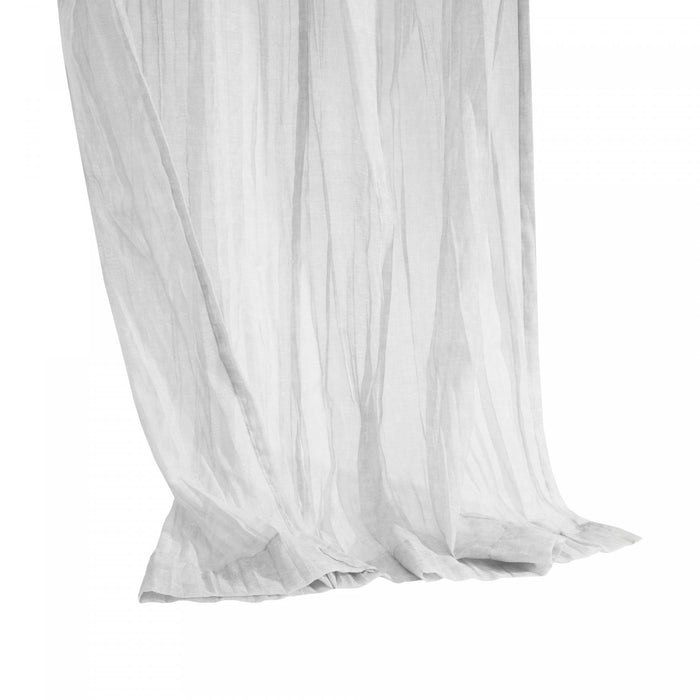 Habitat Paloma Apricot Sheer Dual Header Curtain Panel - 52 x 84