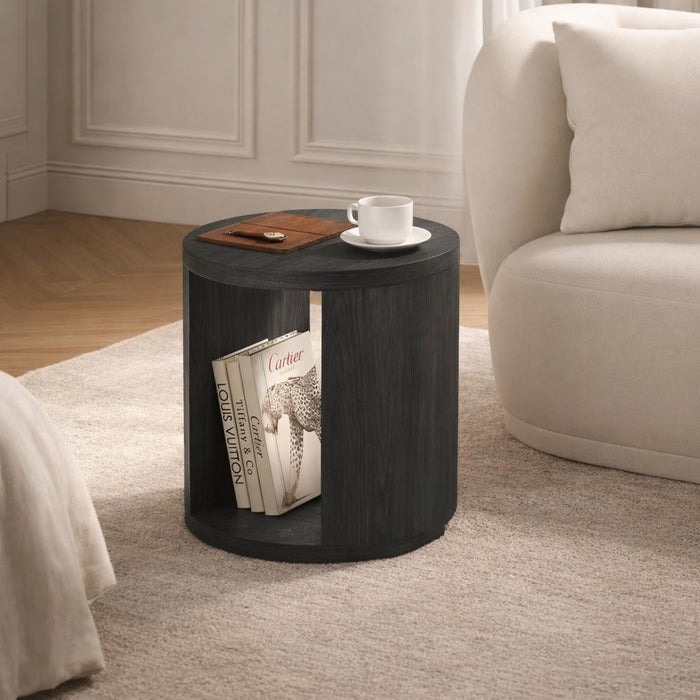 Alure Contemporary 20\" End Table in Charcoal