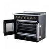 Galiano 36 Inch French Door Electric Range, 5 radiant burners, 5.36 cu.ft., Black - FFSEL6917-36BLK | Cuisiniere electrique Galiano de 36 po a portes francaises, 5 foyers, 5,36 pi³, noir – FFSEL6917-36BLK