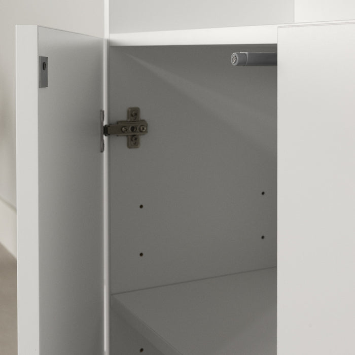 Liora 4-door Bookcase With Open Storage - Pure White 