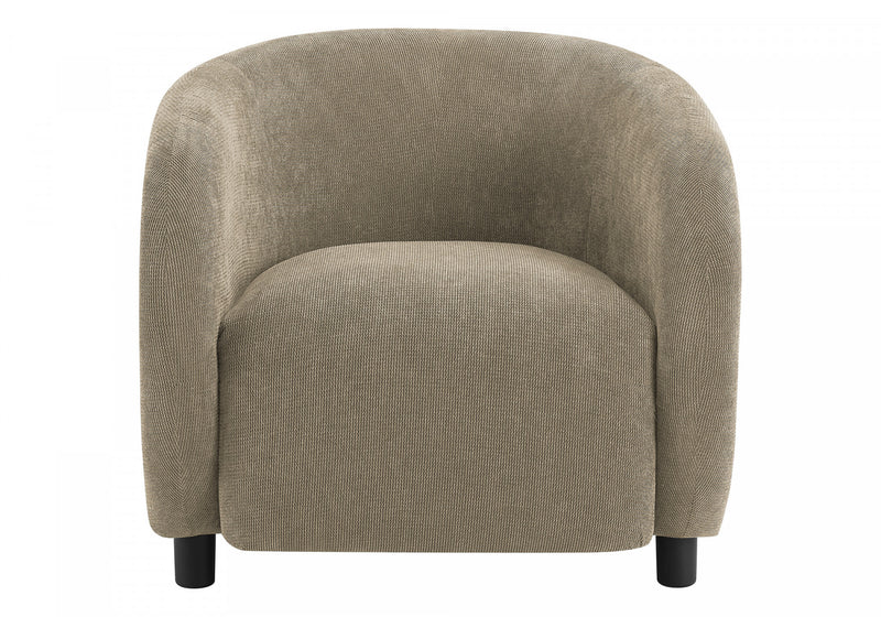 Monarch Specialties - Accent Chair, 29\"H, Upholstered, Living Room, Bedroom, Light Brown Fabric, Black Legs