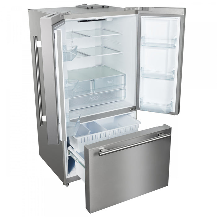 Forno Rivello 36 Inch Stainless Steel French Door Refrigerator, Energy Star Certified - FFFFD1783-36S
