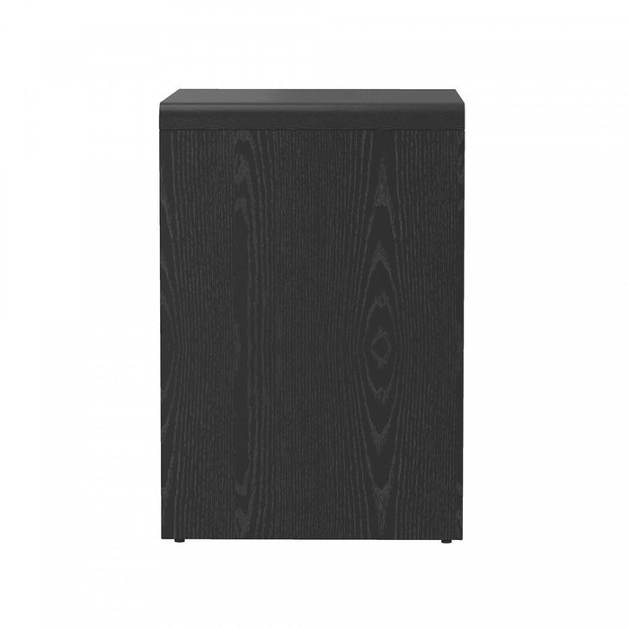 Novara Contemporary 22\" Nightstand in Black (1-Drawer)