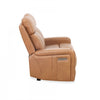 Bellamy 58 in. Leather Match Power Reclining Loveseat with Adjustable Headrest and USB - Cognac | Causeuse inclinable electrique Bellamy de 58 po en cuir assorti avec appuie-tete ajustable et USB - Cognac