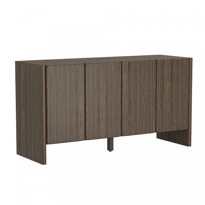 Linda Modern 60\" Sideboard in Walnut Brown Buffet