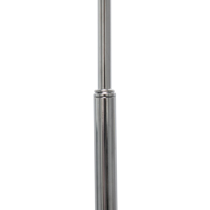 Arries Modern Arched Floor Lamp, Brushed Nickel &Silver, 66\"
