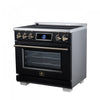 Forno Maximus 36 Inch Induction Range, Black, 5.36 cu.ft. - FFSIN0968-36BLK Electric Range | Cuisiniere a induction Maximus 36 pouces, noir, 5,36 pi³ - FFSIN0968-36BLK