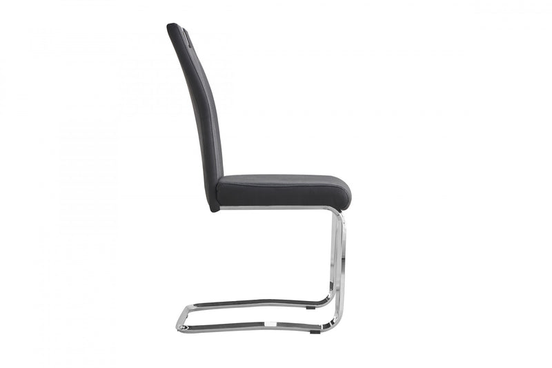 Paladin Dining Chair Grey Fabric (set Of 2)