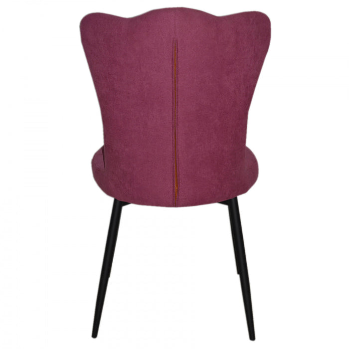 Genevra Pink Velvet Accent Dining Chair (Set of 2)