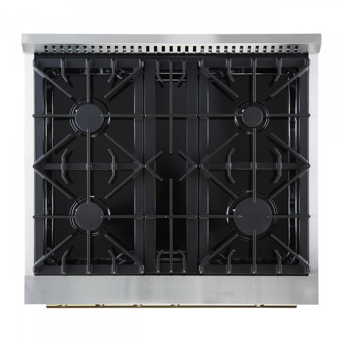 Forno Marco 30-inch Gas Range White 4.32 cu.ft - FFSGS6277-30WHT