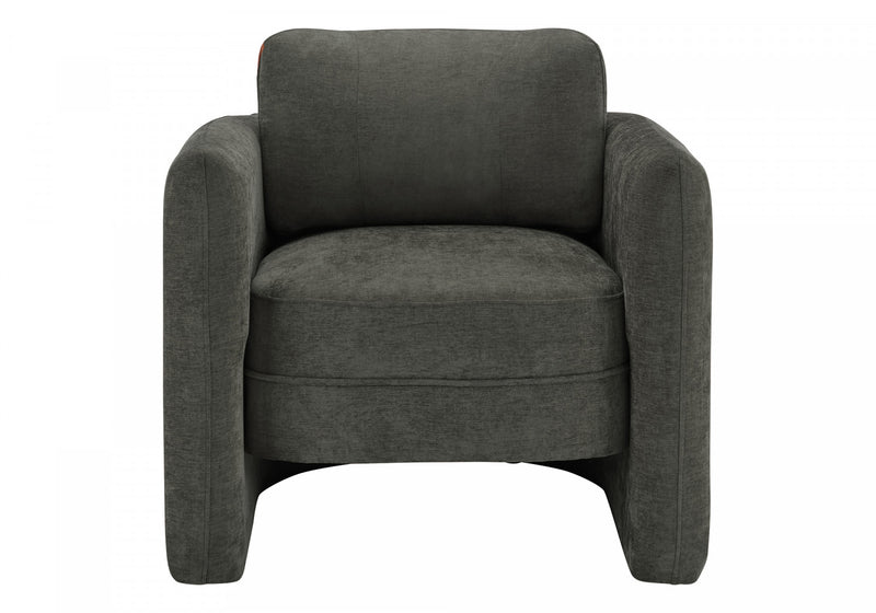 Monarch Specialties - Accent Chair, 32\"H, Upholstered, Living Room, Bedroom, Dark Grey Fabric, Contemporary
