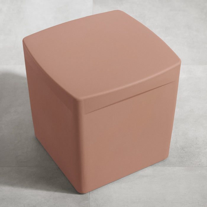 Dalya Square Outdoor Side Table - Burnt Orange