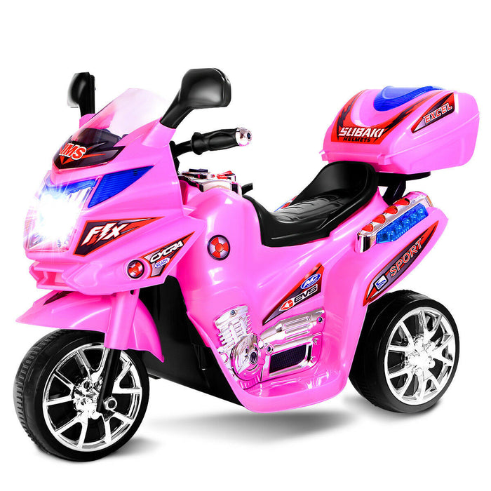 Costway Kids Ride On Motorcycle 3 Wheel 6v Battery Powered Electric Toy Power Bicycle