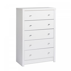 Calla 5-Drawer Chest - White