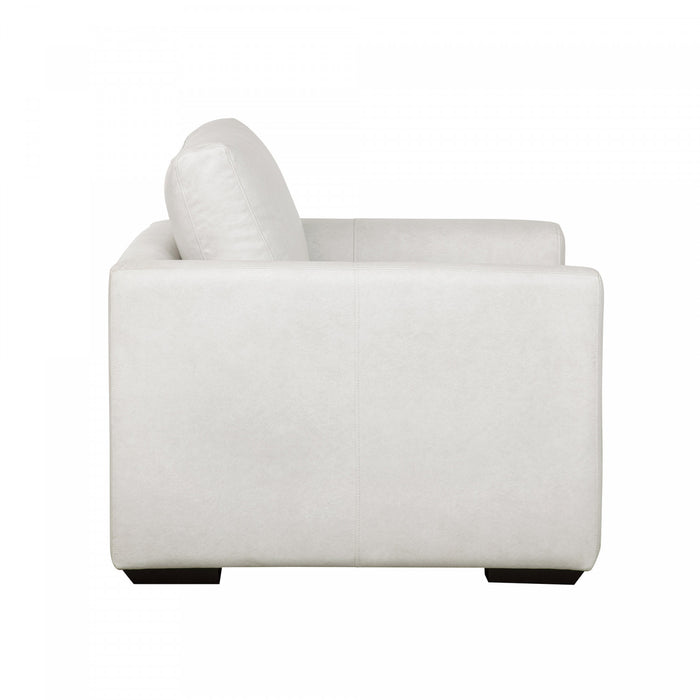 Cleo Contemporary Upholstered Accent Chair in Cream