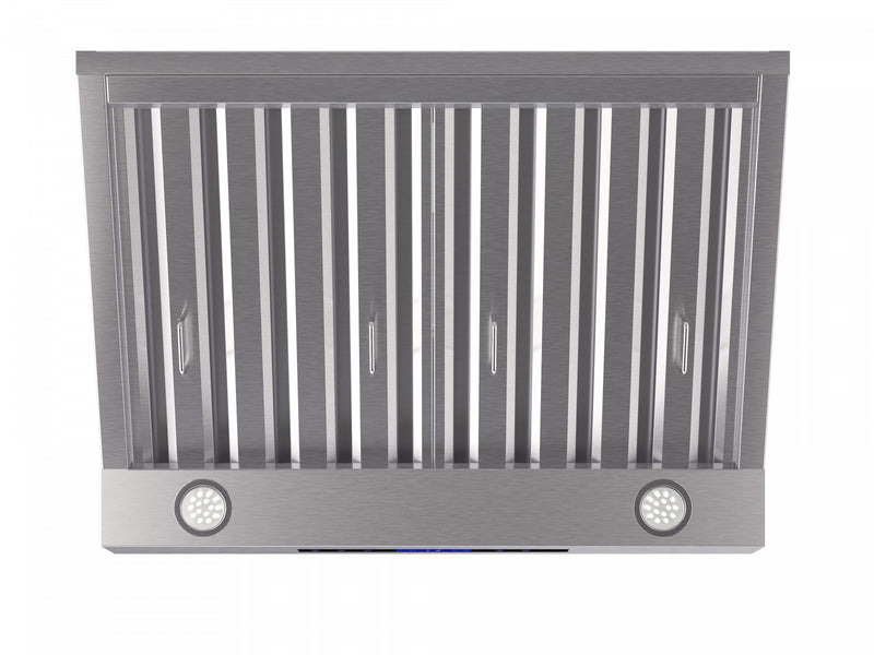 Forno Palazzo 30\" Wall Mounted Range Hood, Stainless Steel,Baffle Filters-FRHWM5029-60