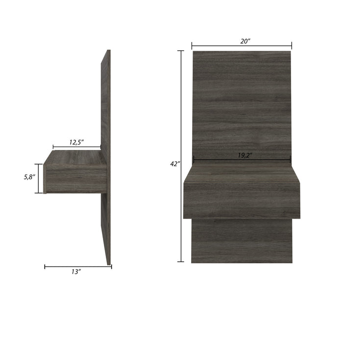 Milano Floating Nightstand Extension Panel Set of 2