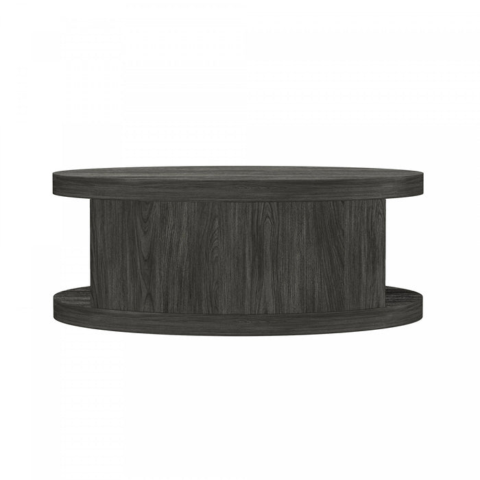 Alure Contemporary 36\" Round Coffee Table in Charcoal