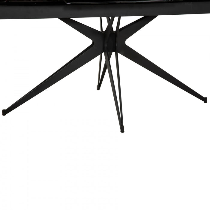 Trevin 70-94 in. Extendable Dining Table with Metal Legs (Seats 6-8)