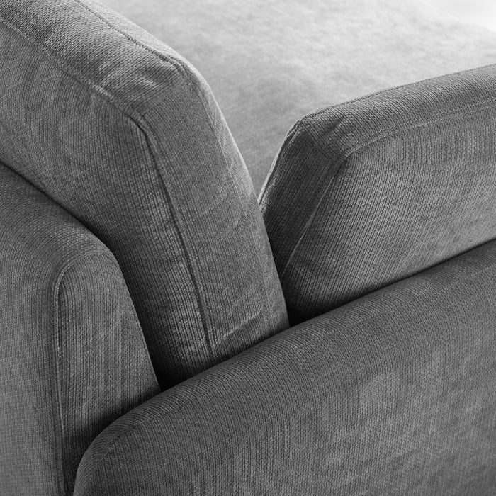 Olivia Oversized Accent Chair with Pillows,Grey