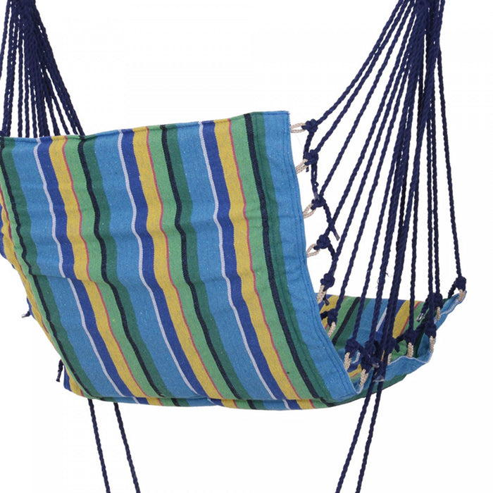 Outsunny Patio Hammock Chair, Hanging Hammock Padded Seat Air Deluxe Sky Swing With Footrest For Any Indoor Or Outdoor Spaces Camping Sleeping Reclining Chair