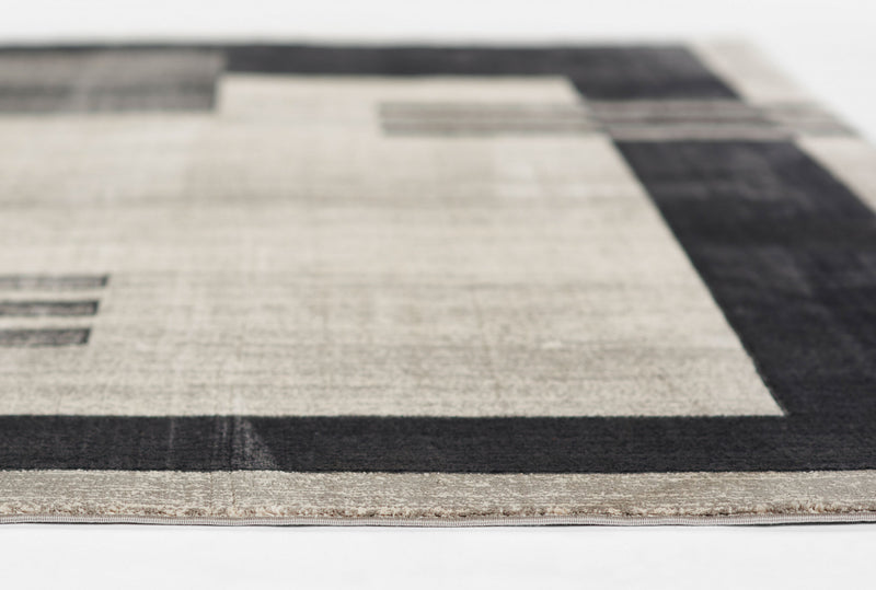 Sorelle Contemporary 5'1\" x 7'7\" Area Rug in Grey Indoor Area Rug