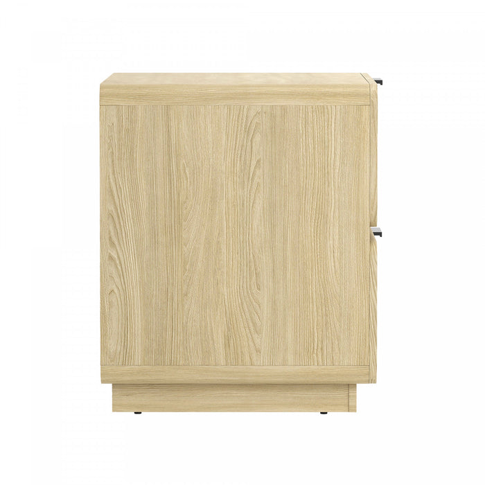 Chrystie Contemporary Modern 26\" Nightstand in Natural (2-Drawer)