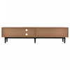 Lumina 69 Inch TV Cabinet with Adjustable LED Lighting and Storage, Wood/Black | Lumina Meuble TV 69 po avec Eclairage LED Reglable et Rangement, Bois/Noir
