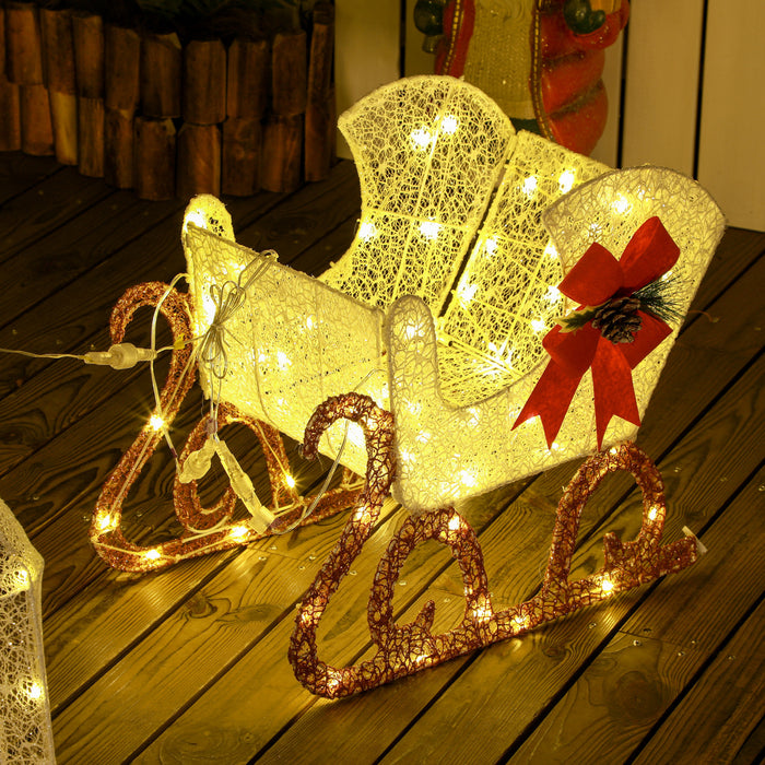 Outsunny Light Up Reindeer Christmas Decoration With 170 Led Lights