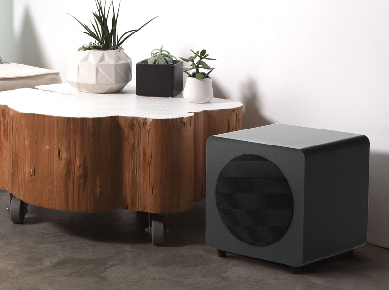 Kanto SUB8VMB 8\" 300W Sealed Powered Subwoofer, Matte Black
