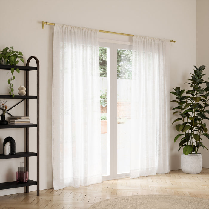 Umbra Cappa Gold Expandable 1\" Curtain Rod - 36\"-66\" 