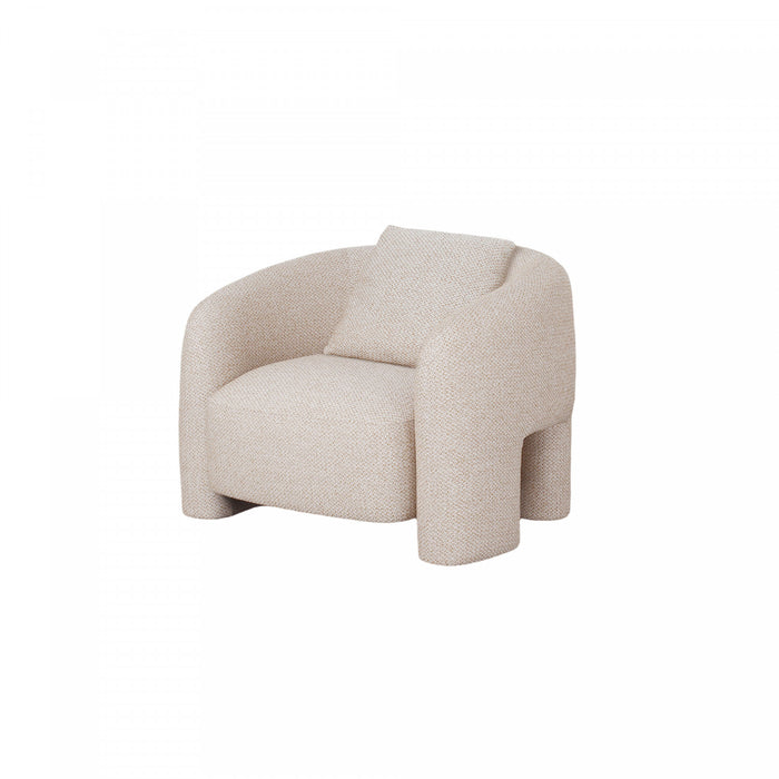 Sylvia Modern Glam 3-Piece Sofa Set in Gold Dust