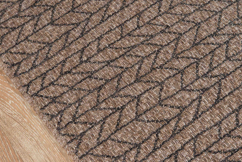 Linden Contemporary 7'10\" x 10'0\" Area Rug in Brown Indoor Area Rug