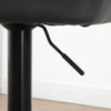 HOMCOM Adjustable Bar Stools Set of 2, Swivel Tufted Fabric Barstools