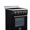 Forno Pallermo 20 Inch Electric Range in Black, 2.05 cu.ft. - FFSEL6051-20BLK | Cuisiniere electrique Pallermo de 20 po, noire, capacite totale de 2,05 pi³ - FFSEL6051-20BLK
