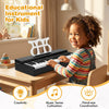 Costway 30 Keys Kids Piano Keyboard with Removable Music Stand, One-key Start Function Black
