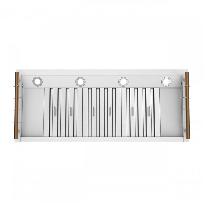 Forno Venezia 48 Inch Wall-Mounted Range Hood, White-FRHWM5503-48WHT