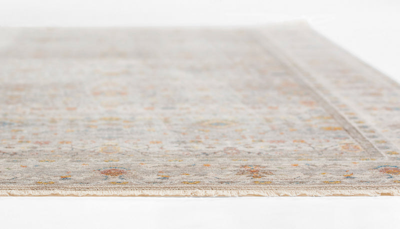 Zaina Traditional 9'0\" x 12'0\" Area Rug in Grey Indoor Area Rug