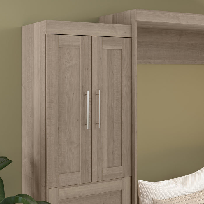 Bestar Pur 2-Door Set for Pur 25 W Closet Organizer - Ash Grey