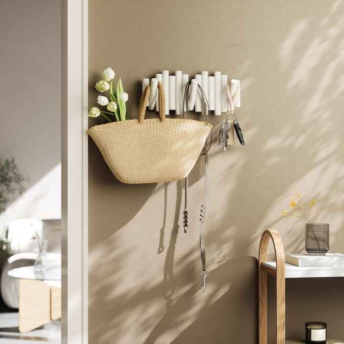 Umbra Picket Rail Wall Hooks - White