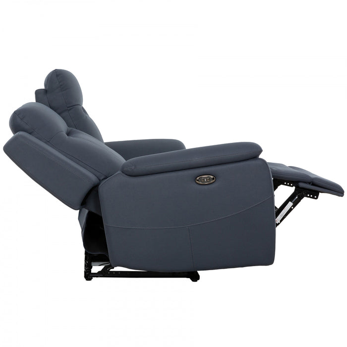 Sutton 66 in. Upholstered Power Reclining Loveseat - Blue