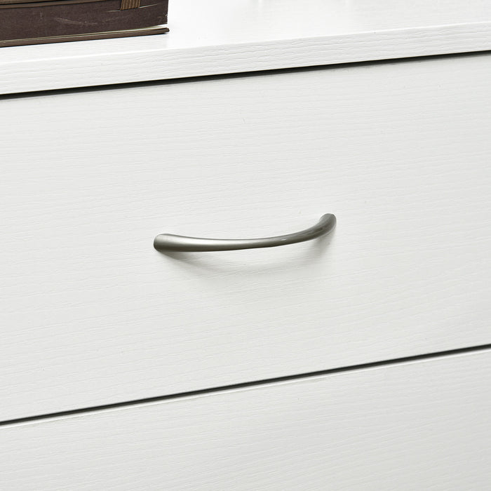 HOMCOM Bedside Table, Night Stand with 3 Drawer for Bedroom