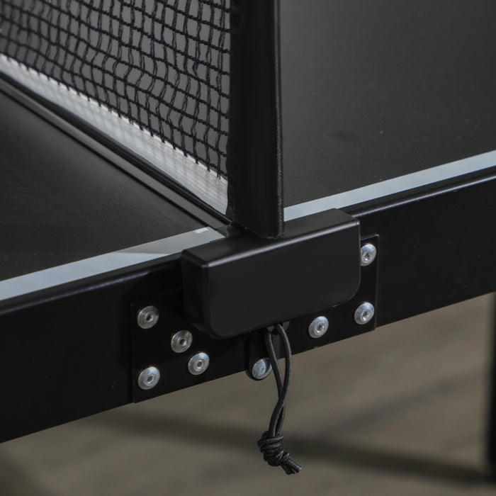 Soozier Mini Table Tennis Table, Aluminium Folding Ping Pong Table