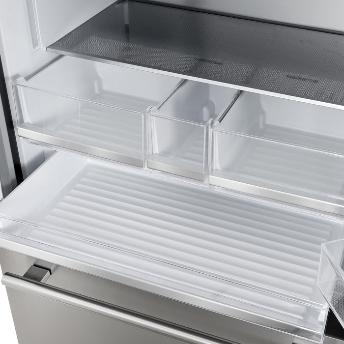 Forno Aosta 36 Inch Stainless Steel French Door Refrigerator, 22.4 cu.ft. - FFFFD1866-36SB