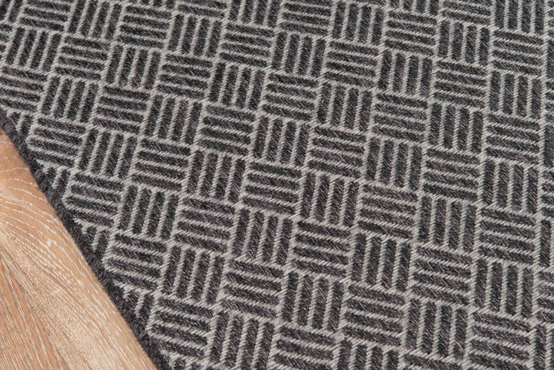 Eve Contemporary 6'7\" x 9'6\" Area Rug in Grey Indoor Area Rug