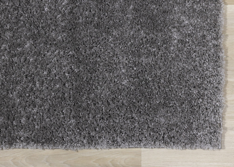 Taylor Dark Grey Comfort Shag Rug 3'11\" x 5'11\" Oval Indoor Area Rug
