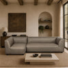 Lukas Contemporary Modern 118" Left-Facing 2-Piece Sectional Sofa in Taupe | Canape sectionnel moderne contemporain Lukas 2 pieces, 300 cm, angle gauche, coloris taupe