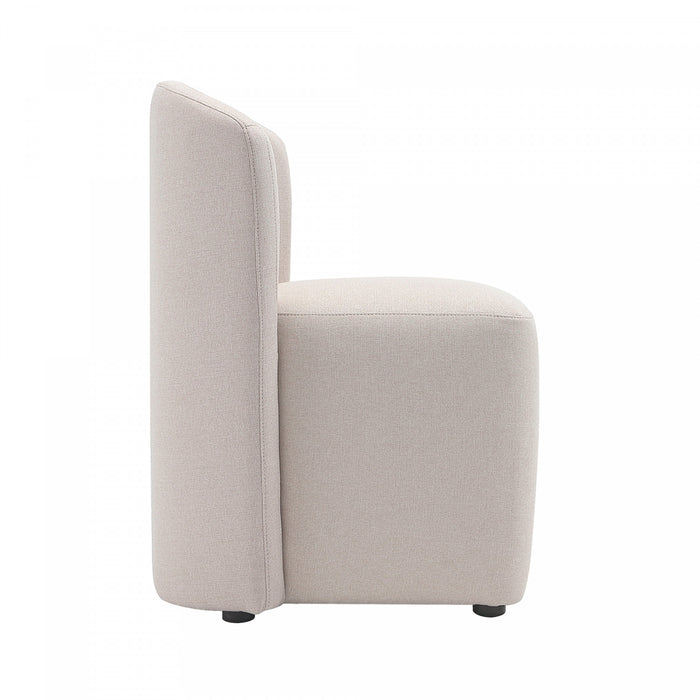 Hearth Contemporary Modern Upholstered Side Chair in Barley